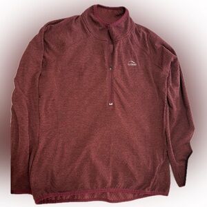 L.L. Bean women Burgundy Zip-Up Sweater